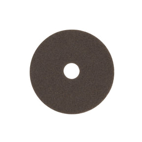 3M 7100 Brown Stripper Floor Pad, Center Hole, Medium, 17 in, For Wet or Dry Stripping and Deep Scrubbing (7000000672) (5 Pack)