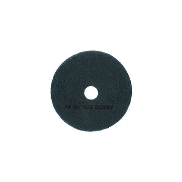 3M 5300 Blue Cleaner Pad, Medium, Blue, 15 in, Round, Center Hole (7000000673) (5 Pack)