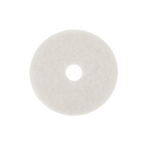 3M 4100 White Super Polish Pad, White, 12 in with Center Hole (7000000683) (5 Pack)