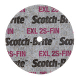 3M XL-UW Scotch-Brite EXL Unitized Wheel, 2S Fine, SiC, Gray, 3 in x 1/4 in x 1/4 in (7000000692) (40 Pack) - 2
