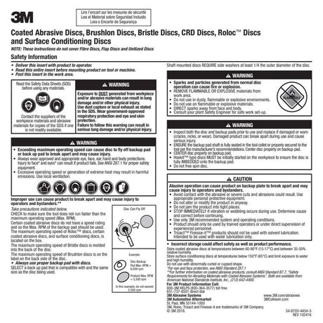 3M XL-UW Scotch-Brite EXL Unitized Wheel - 2S Fine Grit Silicon Carbide - Metal Deburring, Finishing and Polishing Wheel - 2' x 1/4' x 1/4' (7000000696) (60 Pack) - 5