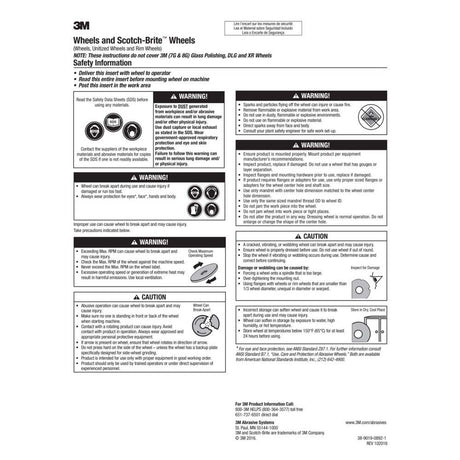 3M XL-UW Scotch-Brite EXL Unitized Wheel - 2S Fine Grit Silicon Carbide - Metal Deburring, Finishing and Polishing Wheel - 2' x 1/4' x 1/4' (7000000696) (60 Pack) - 6