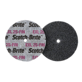 3M XL-UW Scotch-Brite EXL Unitized Wheel, 2S Fine, Silicon Carbide, Gray, 3 in x 1/4 in x 3/8 in (7000000699) (40 Pack)