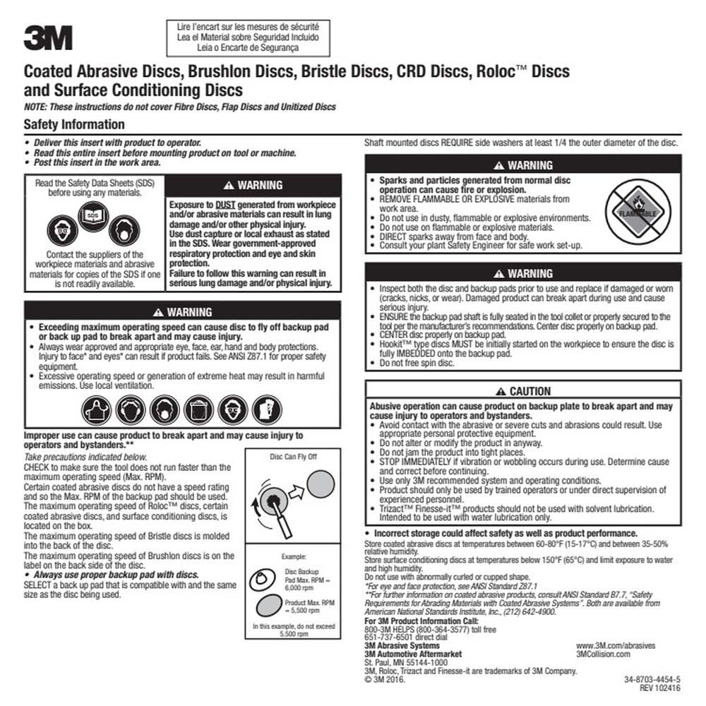 3M XL-UW Scotch-Brite EXL Unitized Wheel, 3 in x 1/4 in x 3/8 in 8A MED (7000000700) (40 Pack) - 4