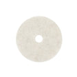 3M 3300 Natural Blend Floor Pad, White, 20 in, Center Hole, Fine, 1500-3000 RPM (7000000714) (5 Pack)