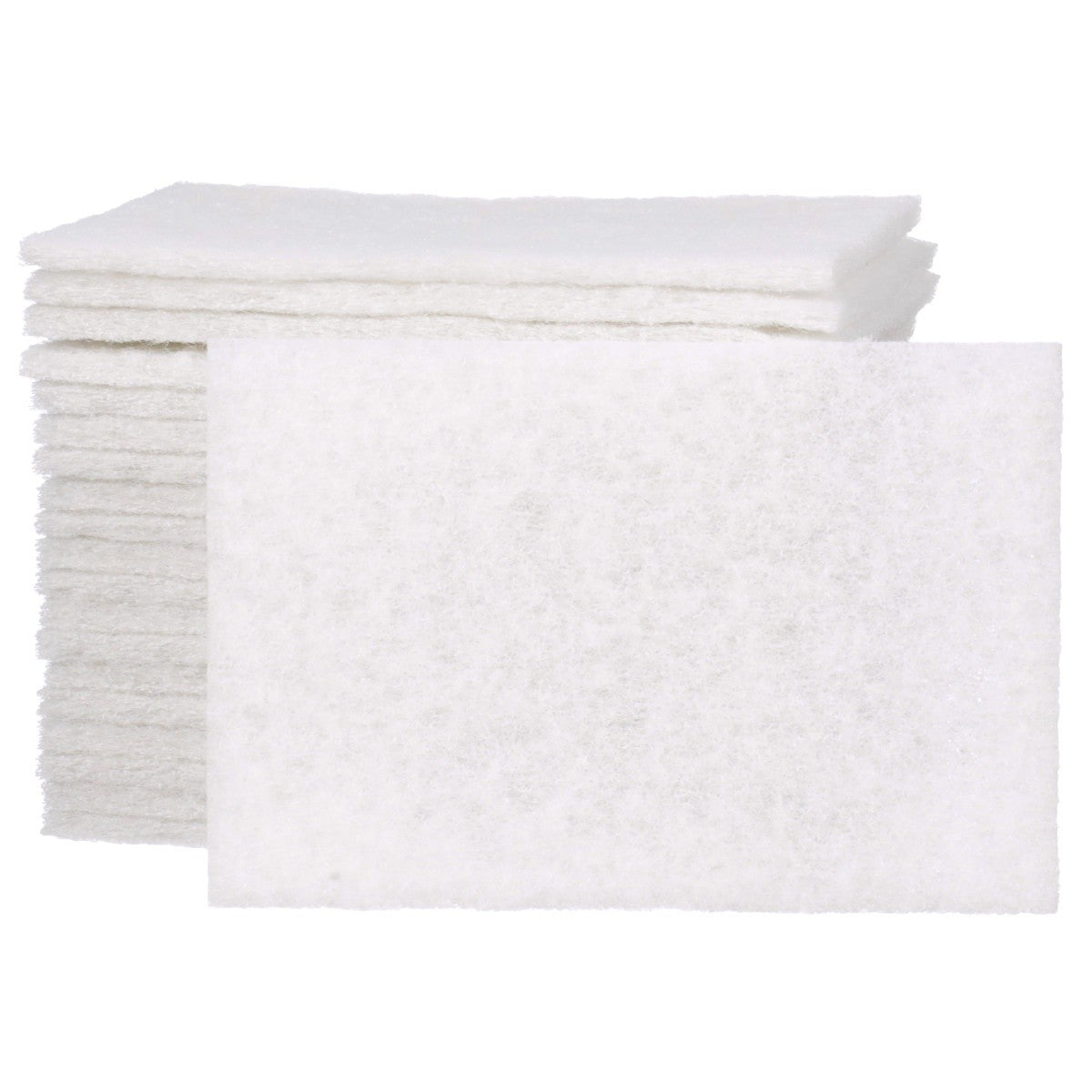 3M HP-HP 7445 Scotch-Brite Light Cleansing Hand Pad, Super Fine, Nepheline Syenite, White, 6 in x 9 in, For Delicate Surfaces (7000000727) (60 Pack) - 2