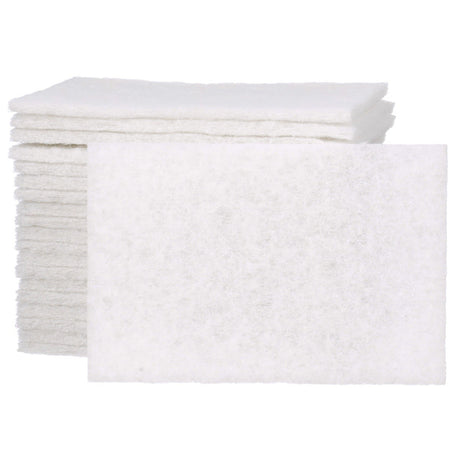 3M HP-HP 7445 Scotch-Brite Light Cleansing Hand Pad, Super Fine, Nepheline Syenite, White, 6 in x 9 in, For Delicate Surfaces (7000000727) (60 Pack) - 2