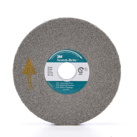3M XL-WL Scotch-Brite EXL Deburring Convolute Wheel 9S Fine 6 in x 1 in x 1 in (7000000737) (3 Pack)