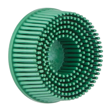 3M RD-ZB Scotch-Brite Roloc Bristle Disc, 50, TR, Green, 2 in x 5/8 in, Tapered (7000000742) (40 Pack)