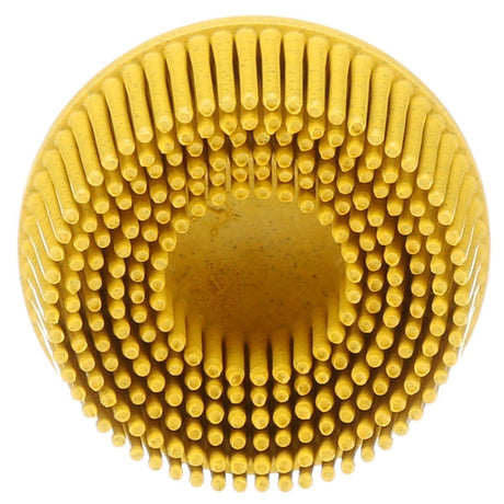 3M RD-ZB Scotch-Brite Roloc Bristle Disc, 80, TR, Yellow, 2 in x 5/8 in, Tapered (7000000743) (40 Pack)
