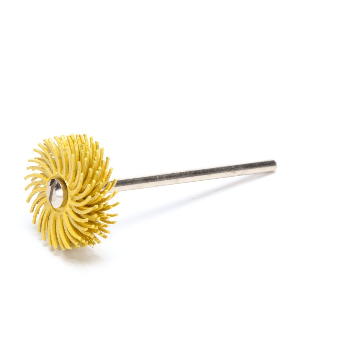 3M 07544 Scotch-Brite Radial Bristle Disc, Ceramic, 80 Grit, Yellow, 3/4 in x 1/16 in, Center Hole (7000000757) (192 Pack)
