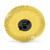3M RB-ZB Scotch-Brite Radial Bristle Disc, 3 in x 3/8 in, 80 Grit, Yellow (7000000771) (80 Pack)