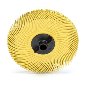 3M RB-ZB Scotch-Brite Radial Bristle Disc, 3 in x 3/8 in, 80 Grit, Yellow (7000000771) (80 Pack)