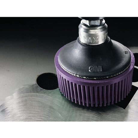3M 07536 Scotch-Brite Roloc Body Mans Bristle Disc 36 Grit Purple 2 in (7000000775) (24 Pack) - 4