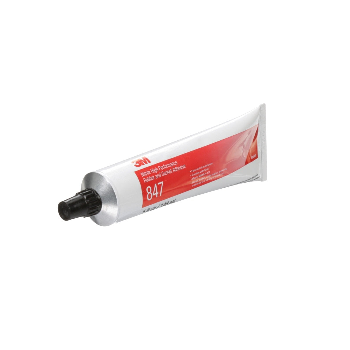 3M Nitrile High Performance Rubber and Gasket Adhesive 847, Brown, 5 oz Tube (847) (7000000794)  - (36Pack) - 2