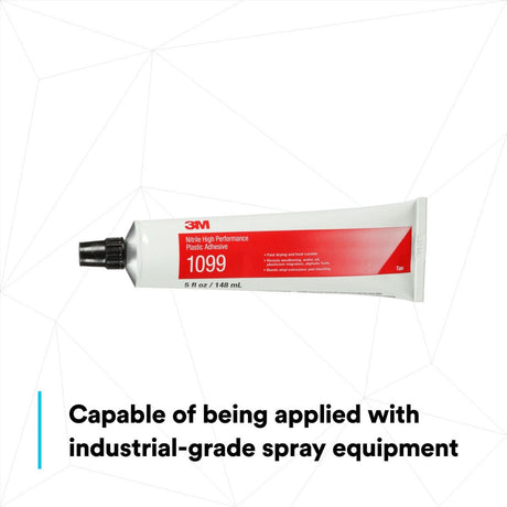 3M Nitrile High Performance Plastic Adhesive 1099, Tan, 5 fl oz Tube (1099) (7000000796) (Case of 36)  - (36Pack) - 4