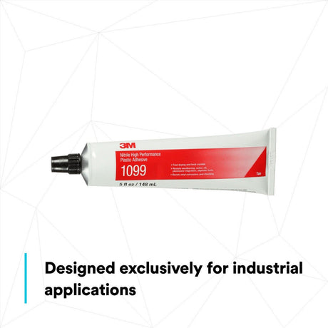 3M Nitrile High Performance Plastic Adhesive 1099, Tan, 5 fl oz Tube (1099) (7000000796) (Case of 36)  - (36Pack) - 5