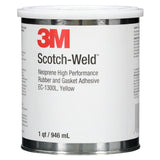 3M 1300 Scotch Neoprene Rubber and Gasket Adhesive, Yellow, 1 Quart Can (1300L) (7000000806)  - (12Pack)