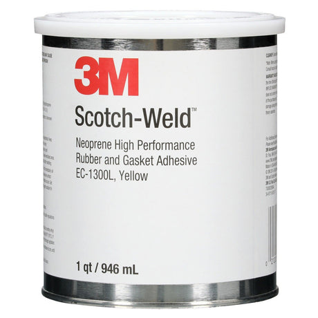 3M 1300 Scotch Neoprene Rubber and Gasket Adhesive, Yellow, 1 Quart Can (1300L) (7000000806)  - (12Pack)
