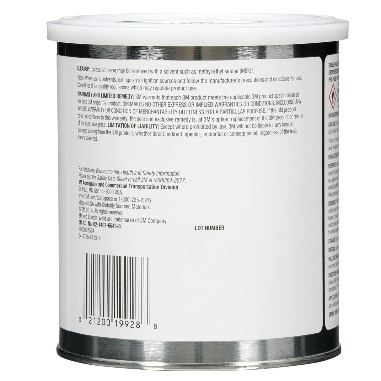3M 1300 Scotch Neoprene Rubber and Gasket Adhesive, Yellow, 1 Quart Can (1300L) (7000000806)  - (12Pack) - 5