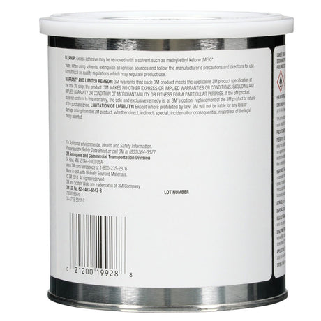 3M 1300 Scotch Neoprene Rubber and Gasket Adhesive, Yellow, 1 Quart Can (1300L) (7000000806)  - (12Pack) - 5