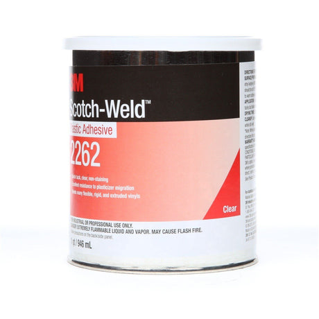 3M 2262 Plastic Adhesive Clear 1 Quart Canister (7000000818)  - (12Pack) - 3