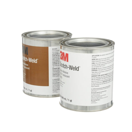 3M 2216 Scotch-Weld Epoxy Adhesive, Translucent, Part B/A, 2 Quart (7000000861)  - (6Pack) - 2