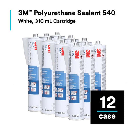 3M 540 Polyurethane Sealant White Cartridge 10.5 fl oz (7000000941) - 9