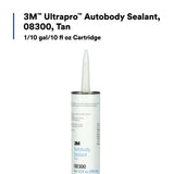 3M 08300 Ultrapro Autobody Sealant, Tan, 1/10 gal Cartidge (7000000946)  - (12Pack) - 2
