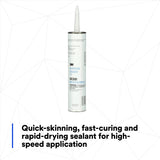 3M 08300 Ultrapro Autobody Sealant, Tan, 1/10 gal Cartidge (7000000946)  - (12Pack) - 3