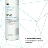3M 08300 Ultrapro Autobody Sealant, Tan, 1/10 gal Cartidge (7000000946)  - (12Pack) - 7