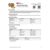 3M 950 Adhesive Transfer Tape , Clear, 48 in x 60 yd, 5 mil (7000001189) - 2