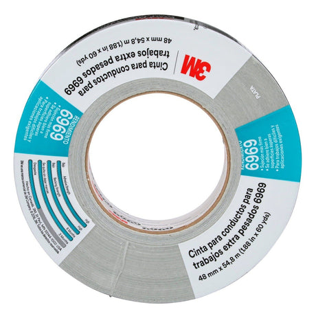 3M 6969 Extra Heavy Duty Duct Tape, Silver, 48 mm x 54.8 m, 10.7 mil (7000001230)  - (24Pack) - 5