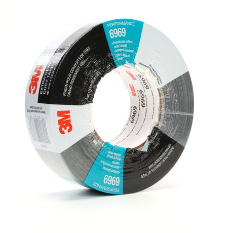 3M 6969 Extra Heavy Duty Duct Tape, Black, 48 mm x 54.8 m, 10.7 mil (7000001232)  - (24Pack) - 7