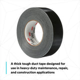 3M 6969 Extra Heavy Duty Duct Tape, Black, 48 mm x 54.8 m, 10.7 mil (7000001232)  - (24Pack) - 8
