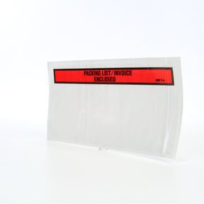 3M PLE-T4 Top Print Packing List Envelope, Polyethylene, Side Loading, Peel and Stick, Transparent, 5-1/2 in x 10 in (7000001263) (1000 Pack)