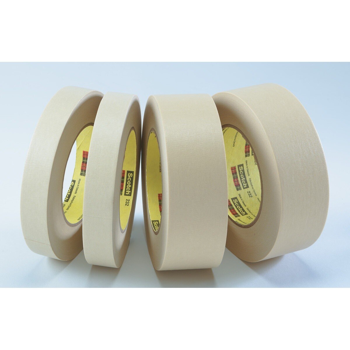 3M 232 Scotch High Performance Masking Tape, Tan, 24 mm x 55 m, 6.3 mil (7000001265) (36 Pack)