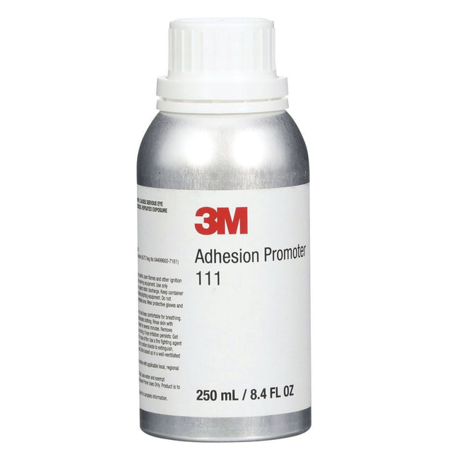3M 111 Adhesion Promoter, Clear, 250 mL Bottle for VHB Tapes (7000001323)  - (4Pack)