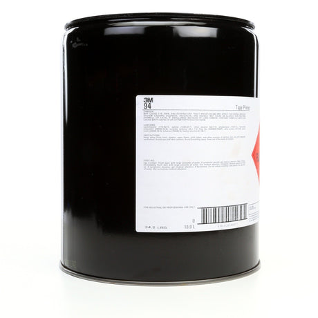 3M 94 Tape Primer, Light Yellow, 5 Gallon Pail for Adhesion Promotion on Plastics, Rubber and Metals (7000001579)