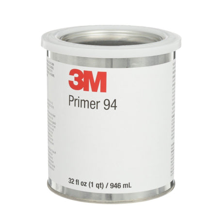 3M 94 Tape Primer, Light Yellow, 1 Quart Can, 32 fl oz, Adhesion Promoter for Plastic, Rubber, Metal (7000001584)  - (12Pack)