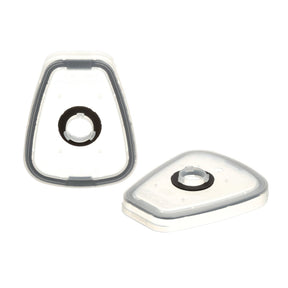 3M 502 Respirator Filter Adapter, Transparent, Plastic (7000001931) (100 Pack)
