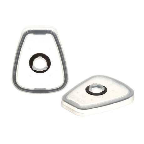 3M 502 Respirator Filter Adapter, Transparent, Plastic (7000001931) (100 Pack)
