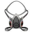 3M 6100 07024(AAD) Half Facepiece Reusable Respirator, Small, Bayonet Connections, NIOSH Approved, TPE (7000001932) (24 Pack)