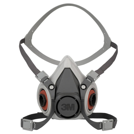 3M 6100 07024(AAD) Half Facepiece Reusable Respirator, Small, Bayonet Connections, NIOSH Approved, TPE (7000001932) (24 Pack)