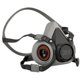 3M 6100 07024(AAD) Half Facepiece Reusable Respirator, Small, Bayonet Connections, NIOSH Approved, TPE (7000001932) (24 Pack) - 3