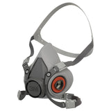 3M 07025 6200 Half Facepiece Reusable Respirator, 6000 Series, Medium, Bayonet Connection, NIOSH Approved, Dual Airline Compatible (7000001933) - 7