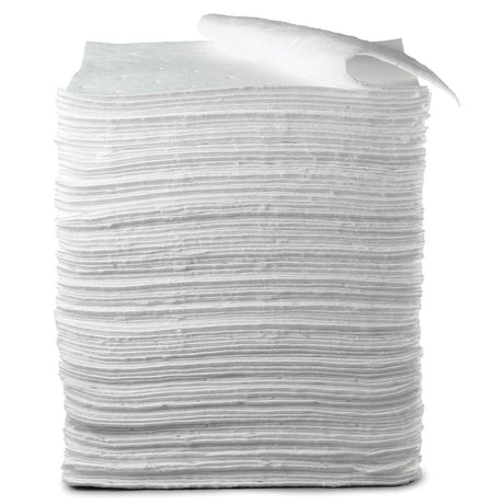 3M HP-156 Petroleum Sorbent Pad, High Capacity, White, 19 in x 17 in, Oil Only (7000001941) (100 Pack)