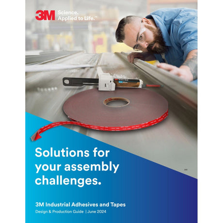 3M SJ3540 Dual Lock Reclosable Fastener Type 250 Black 1 in x 50 yd Roll PSA Indoor (7000001980) - 7