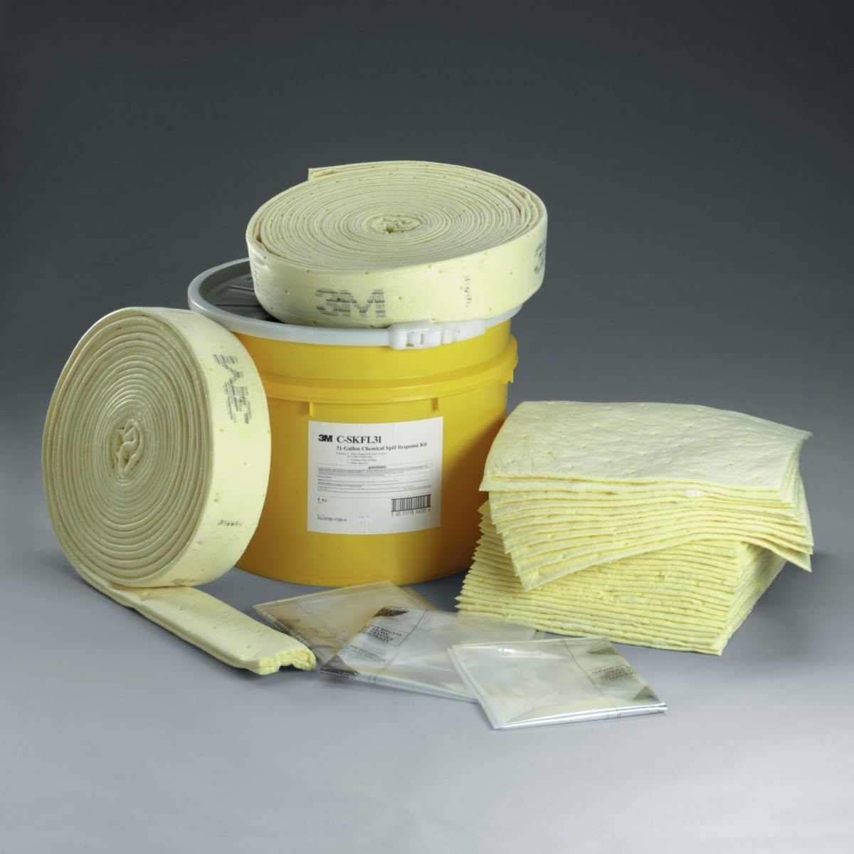 3M C-SKFL31 Chemical Sorbent Folded Spill Kit (7000002004) - 2