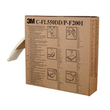 3M C-FL550DD/P-F2001 Chemical Sorbent Folded Roll High Capacity Yellow 5 in x 50 ft 3 Box Case (7000002024)  - (3Pack) - 6